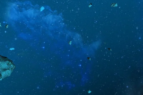 Asteroid NTSC Stock Footage 87723725