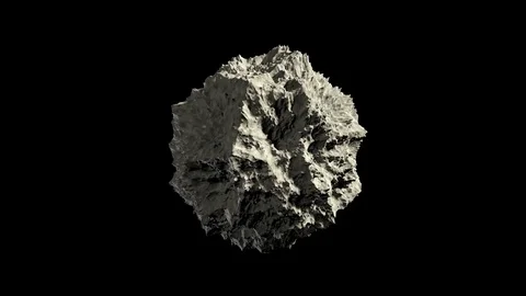 Asteroid or Meteoroid Rock in Space - Sp... | Stock Video | Pond5