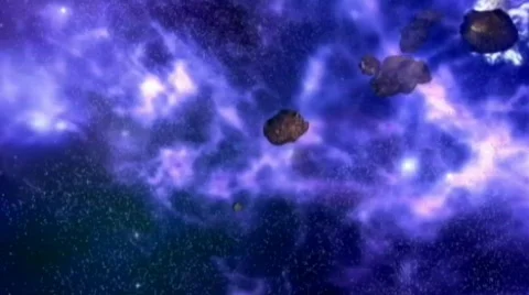 Asteroid path Stock Footage 671585