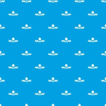 Asteroid pattern seamless blue Illustrazione stock