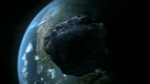 Asteroid racing towards earth Видео 101976583