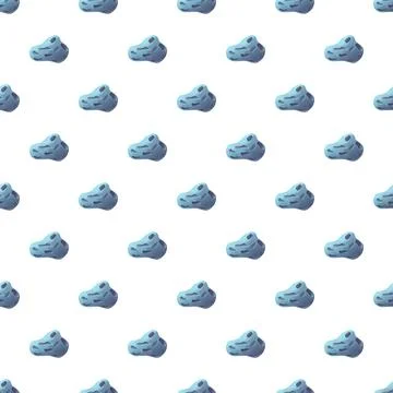 Asteroid space stone seamless pattern illustration Stock Illustration