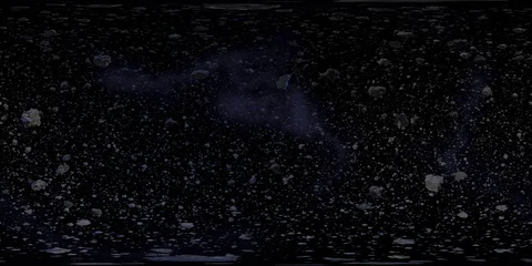 Asteroid Swarm 360 VR Stock Footage 93705027