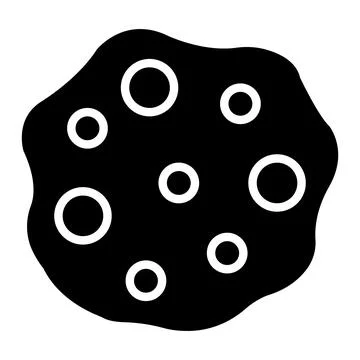 Asteroid Vector Icon Design Illustration Stock Illustration