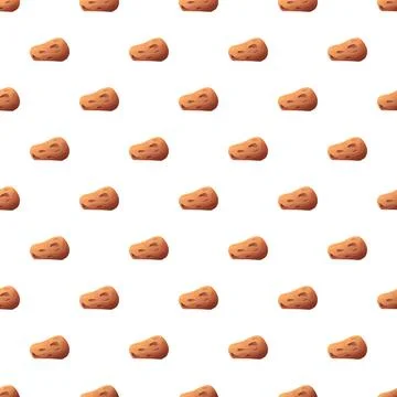 Asteroids brown repetitive seamless pattern background Illustrazione stock