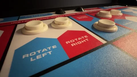 Asteroids Game - Retro - Rotate Left, Right- Iowa City, IA - May 11, 2024 Stock Footage 275093000