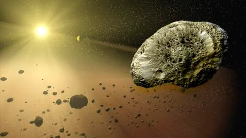 Asteroids Stock Illustration