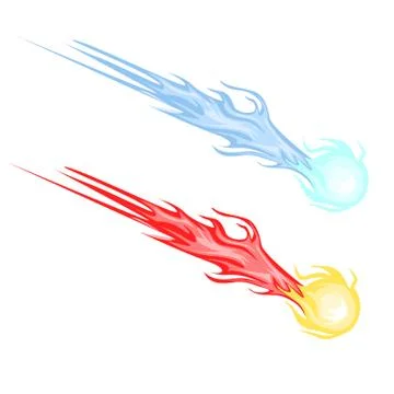 Asteroids or comet vector cartoon illustration for games, posters, designers Stock Illustration