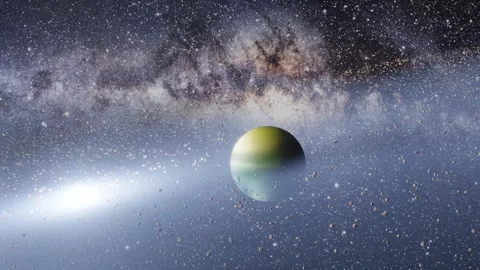 Asteroids planet space stock video Stock Footage 270041585