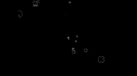 Asteroids - Realtime play Video stock 45889982