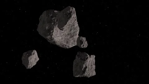 Asteroids in space. Stock Footage 255288768
