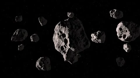 Asteroids in space. Stock Footage 270141513