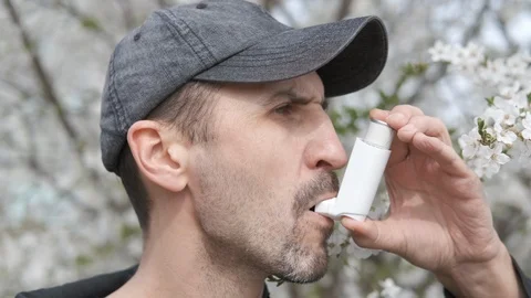 Asthma attack. Stock Footage 107590013