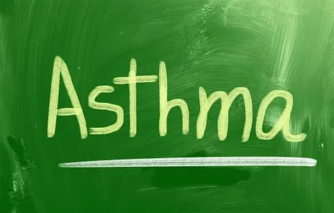 Asthma concept Stock Illustration