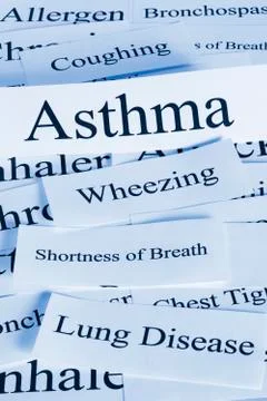Asthma concept Stock Photos