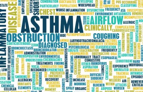 Asthma Illustrazione stock
