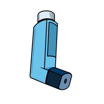 Asthma Inhaler Icon Vector Stock Illustration