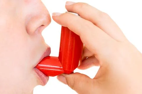 Asthma inhaler Stock Photos