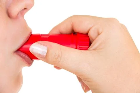Asthma inhaler Stock Photos
