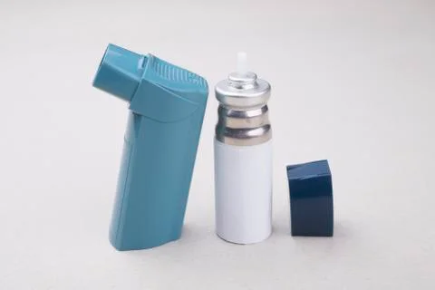 An asthma inhaler Stock Photos