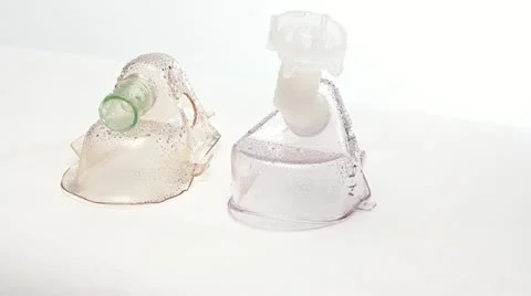 Asthma mask Stock Footage 10805102