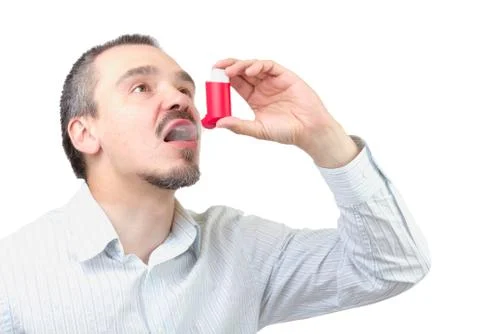 Asthma medication. Stock Photos