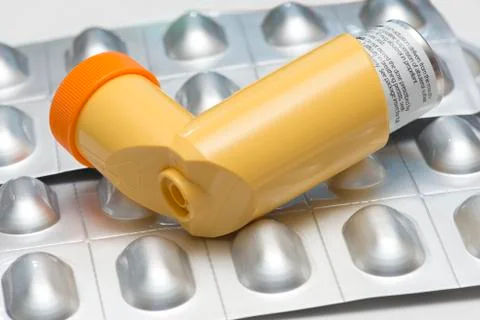 Asthma medication Stock Photos