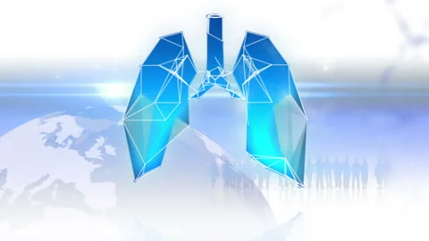 Asthme france et monde Stock Footage