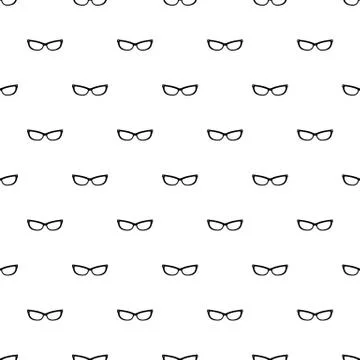Astigmatic eyeglasses pattern seamless Stock Illustration
