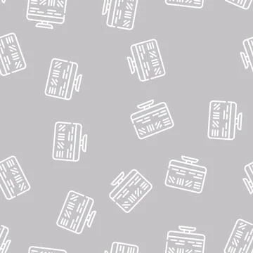 Astigmatism test ophthalmology line vector seamless pattern Illustrazione stock