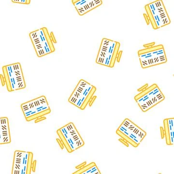 Astigmatism test ophthalmology vector seamless pattern Stockillustratie