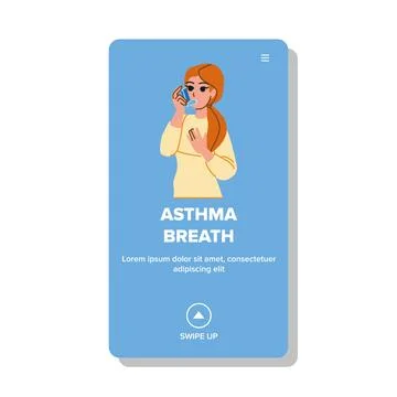 Astma breath vector Stock Illustration