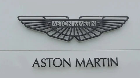 Aston Martin Logo Stock Footage 72881430
