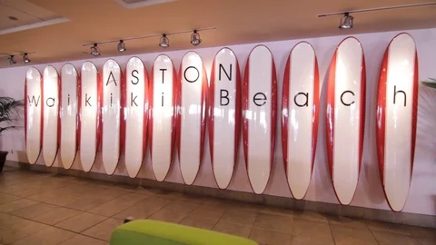 Aston Waikiki Stock Footage 105224384