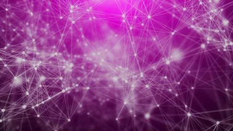 An astonishing 3d rendering of a network of abstract geometric triangles and  Stock Illustration