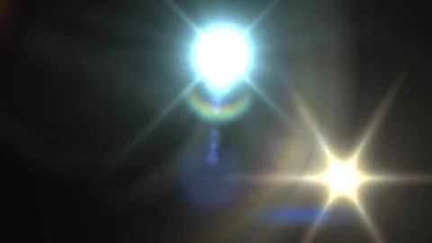 Astonishing 3d rendering of one round rainbow looking and one star looking sp Stock-Illustration