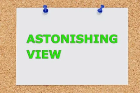Astonishing View impression concept Illustrazione stock