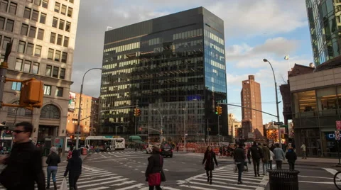 Astor Place Time Lapse Stock Footage 64882409