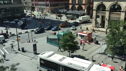 Astor Place Time Lapse, Manhattan, New York City Stock Footage 115048861