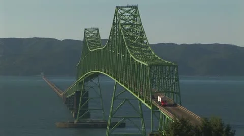 Astoria bridge close up Stock Footage 22409973