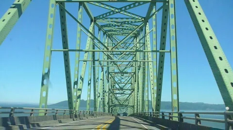 Astoria Bridge Time Lapse Video stock 815652