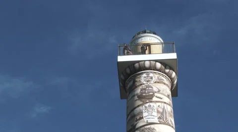 The Astoria Column Close Up Stock Footage 58930699