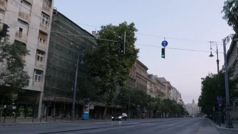 Astoria at Dawn, Budapest Stock Footage 91275813