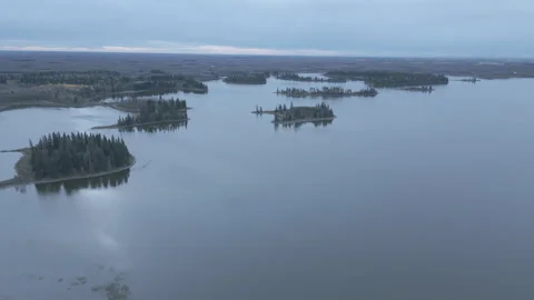 Astotin Lake Canada Stock Footage 289387122