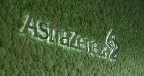ASTRA ZENECA GREEN WALL Stock Footage 148048809