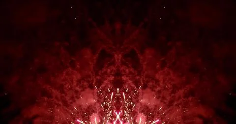 Astract firework footage in loopable slow motion Foto stock