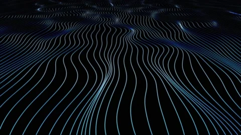 Astract wavy lines pattern looping background Vídeos de archivo 229766084