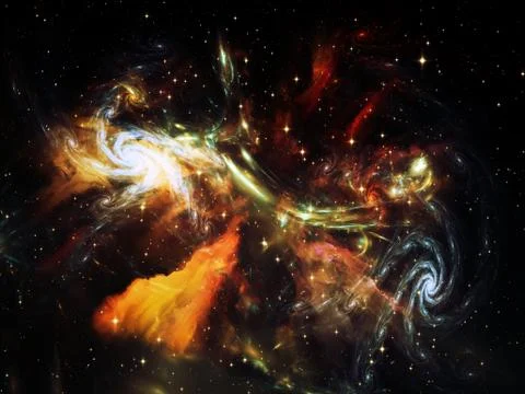 Astral Nebula Stock Illustration