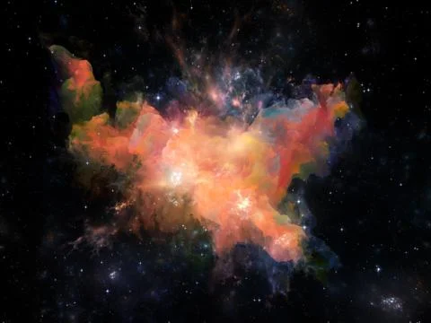 Astral Nebula Stock Illustration