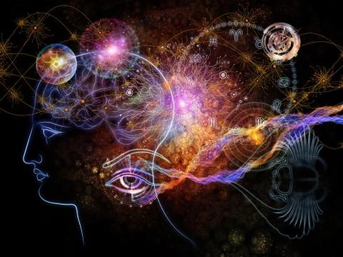Astral Pathways Stock Illustration